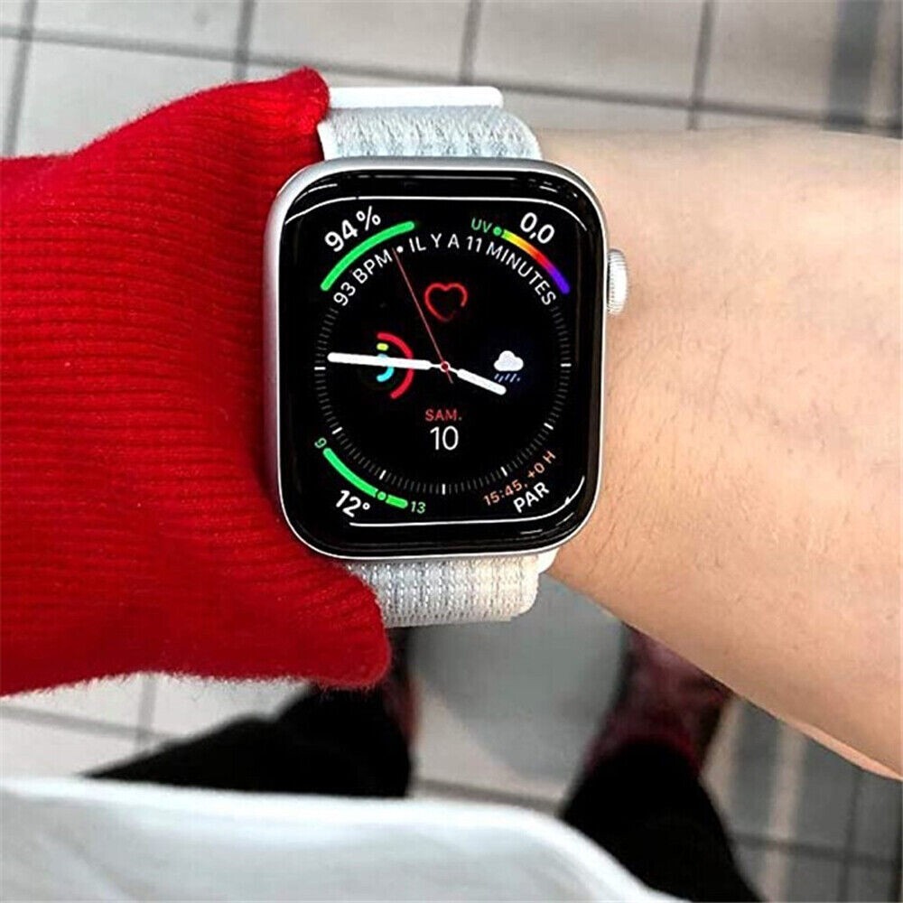 3 PACK Nylon Sport Band Strap For Apple Watch Series 10 9 8 7 6 5 4 SE 38/49mm