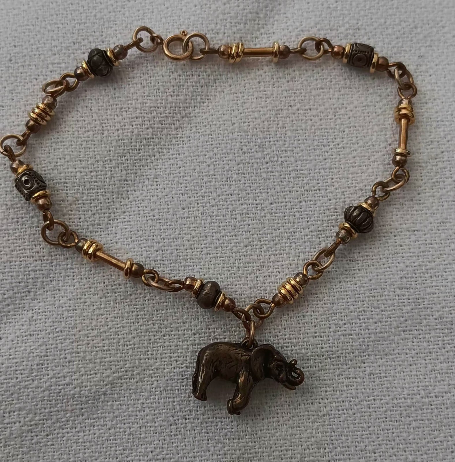 Elephant Bracelet 1/20 14k Gold Filled 7″