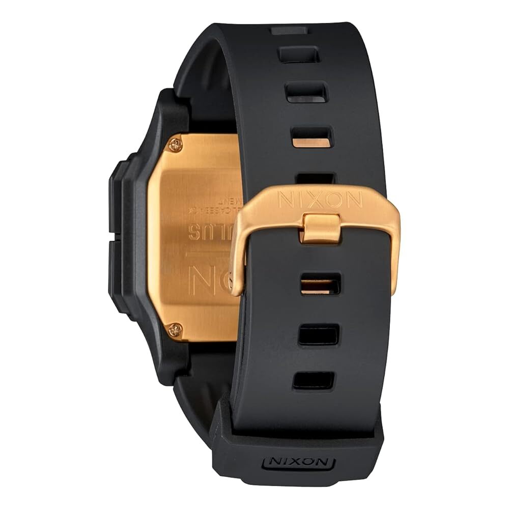Nixon Men’s Regulus Black Gold Chronograph Digital 46mm Watch A1180-010-00