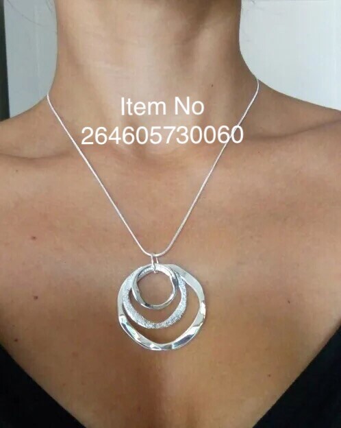 Womens 925 Sterling Silver 3 Circle Round Dangle Drop Hoop Hook Earrings E42