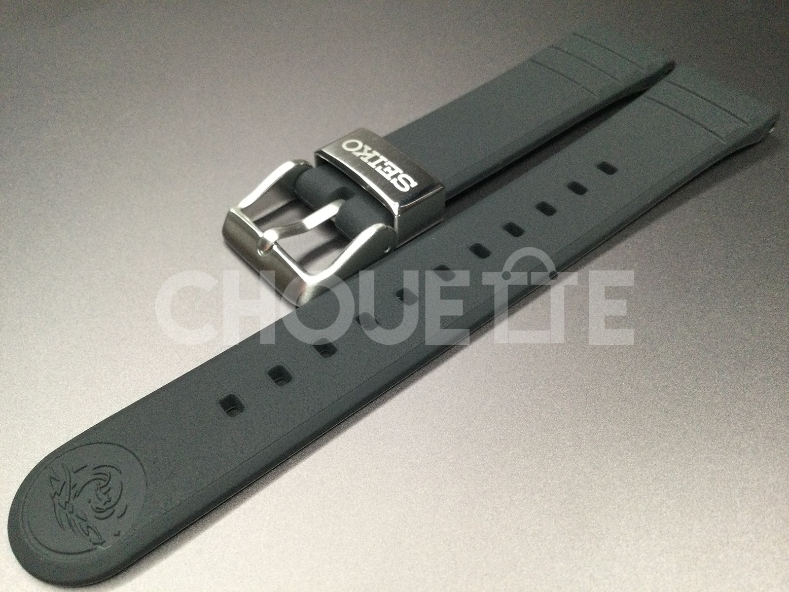 Seiko Prospex SBDN075 / V147-0CS0, SBDJ055 20mm Black Silicone Rubber Strap Band