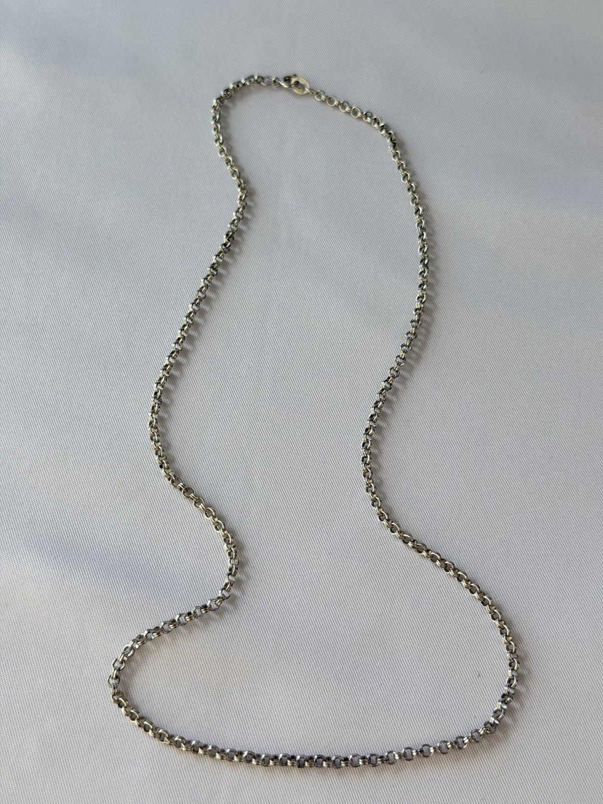 925 Sterling Silver Rolo Belcher Chain Necklace 18″ 2.5mm 6.38g Sweet Sterling