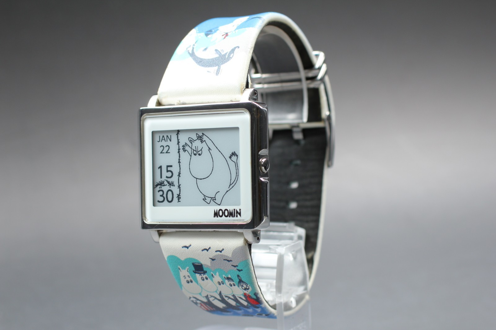【EXC+5/N Batt,Box】EPSON MOOMIN Smart Canvas W1-MM4031L 2015 Limited Watch JAPAN