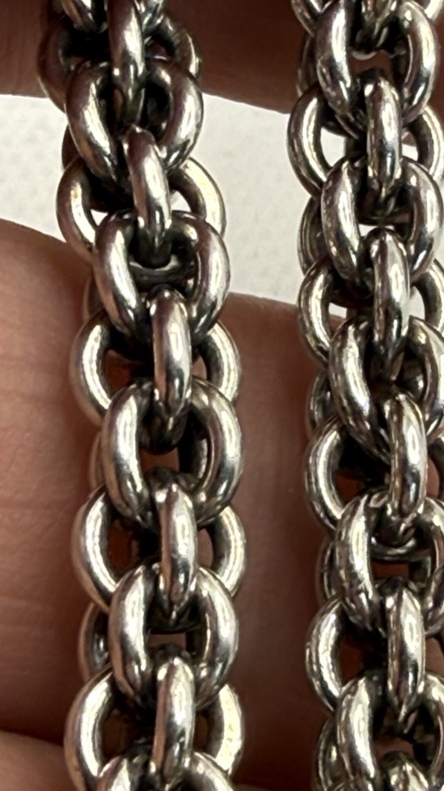 Sterling Silver 925 Charm Rolo Belcher Link Toggle Bracelet 28g 8′ Chunky