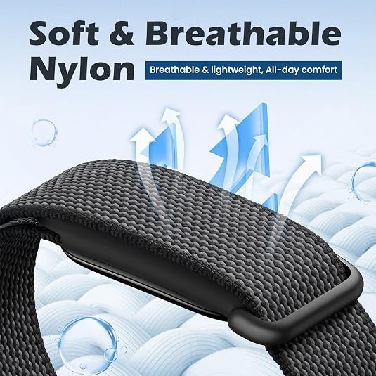 Nylon Adjustable Sports Loop Band Strap Replacement For Google Fitbit Air 2026
