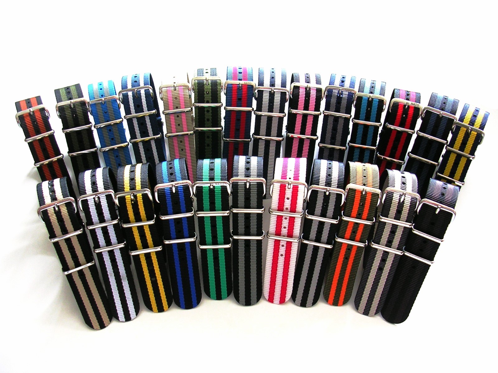 NATO G10 ® 5 Stripe Prem nylon watchband Sport strap Military RAF bond IW SUISSE