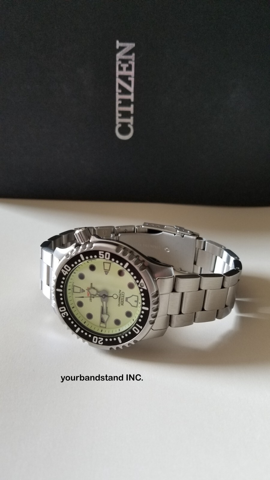 20mm Curved End Stainless Steel Bracelet For Citizen NY0040- 09w 17l 50w 09ee