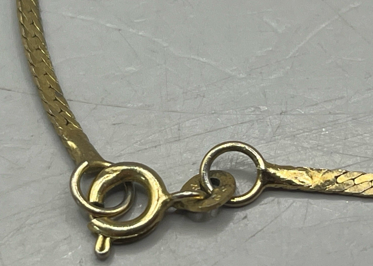 1/20 14K GF Gold Filled 20” Serpentine Necklace Spring Clasp 5g