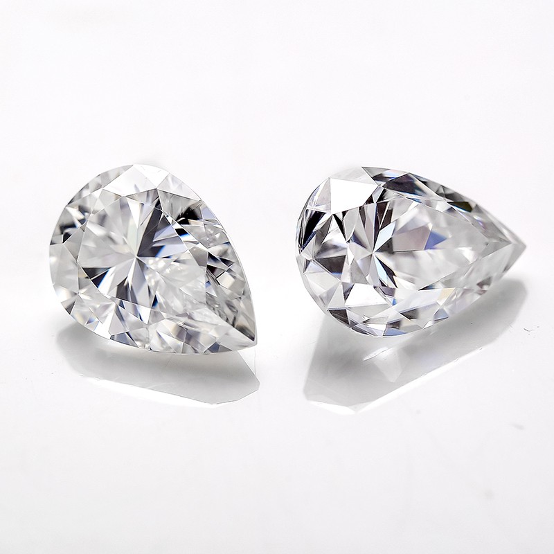 1-5pcs Pear Cut Real Moissanite Loose 0.35-5ct D Color VVS1 GRA Wholesale Price