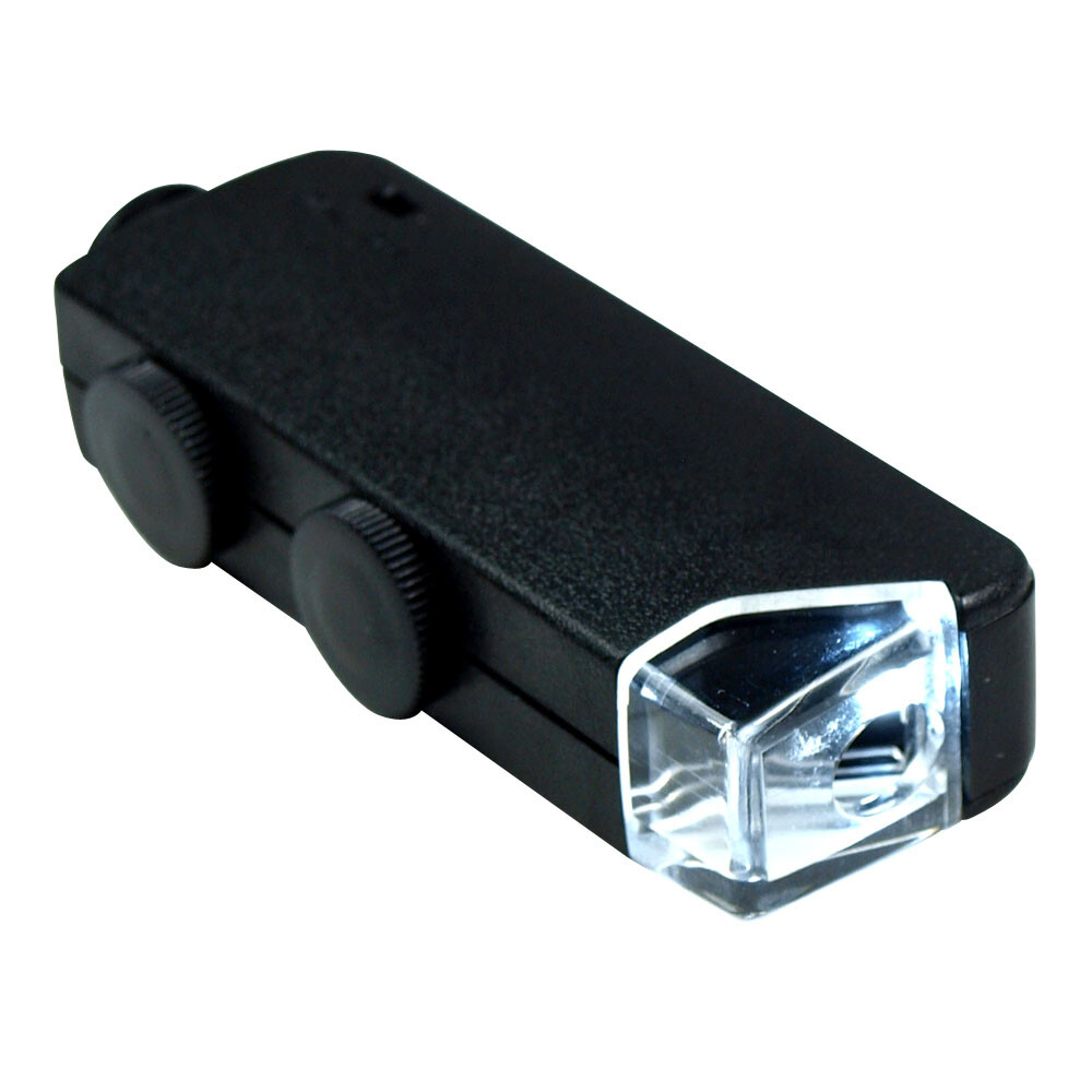 60X – 100X Zoom LED Lighted Mini Microscope / Jewelers Loupe Magnifying Glass