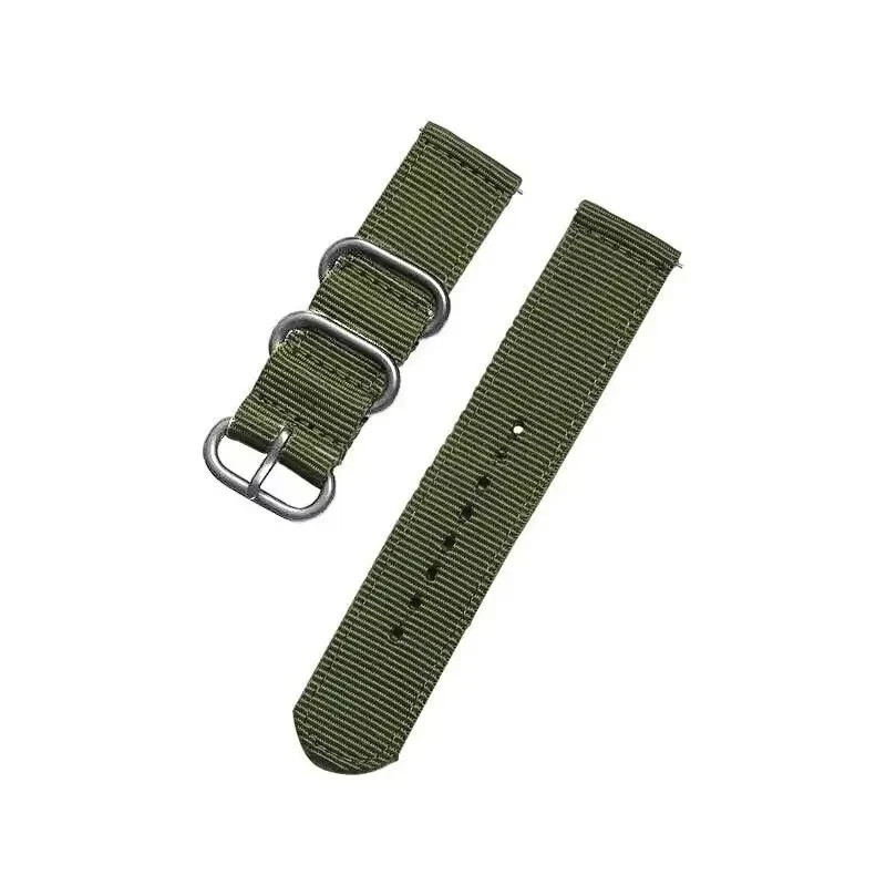 18mm 20mm 22mm Durable Military Woven Nylon Wrist Watch Band Quick Release Strap