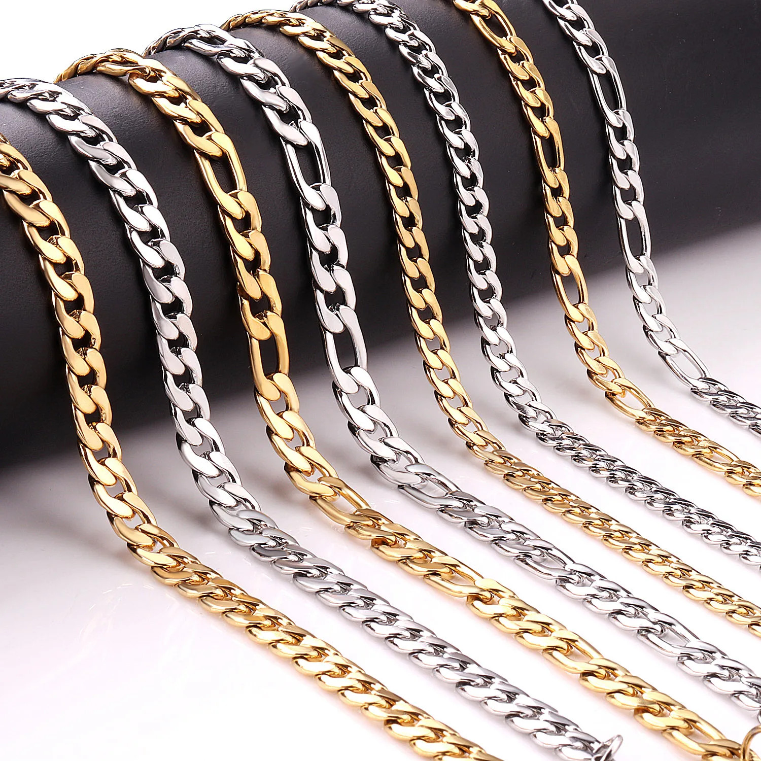 Classic Cuban Blade Chain Boys Stainless Steel Jewelry Personality Hip Hop Style