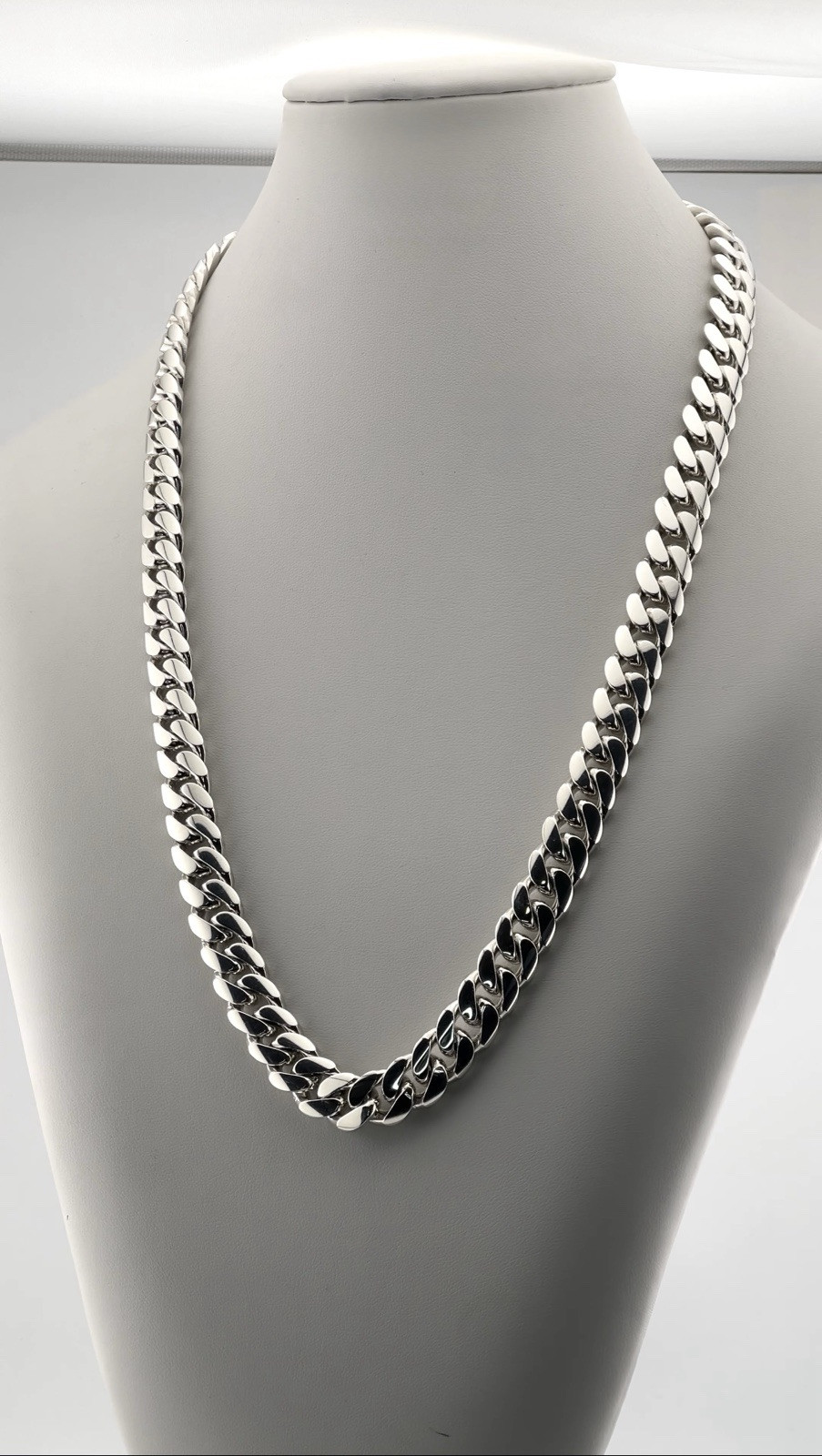 Miami Cuban Links – Handmade, Real 950 Silver, Tight Links – Necklace, Bracelet
