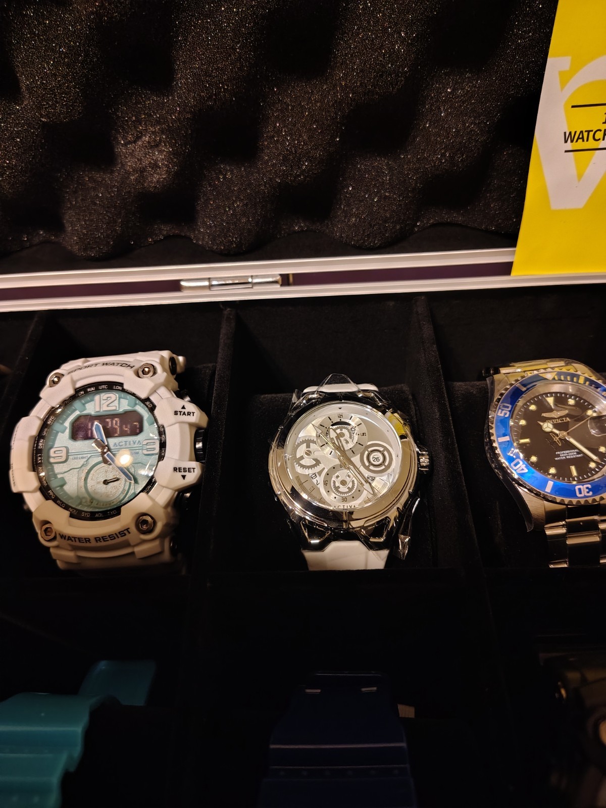 Activa Lot of 18 Assorted Adult Wristwatches with Carrying Case f/$475 Or $40ea