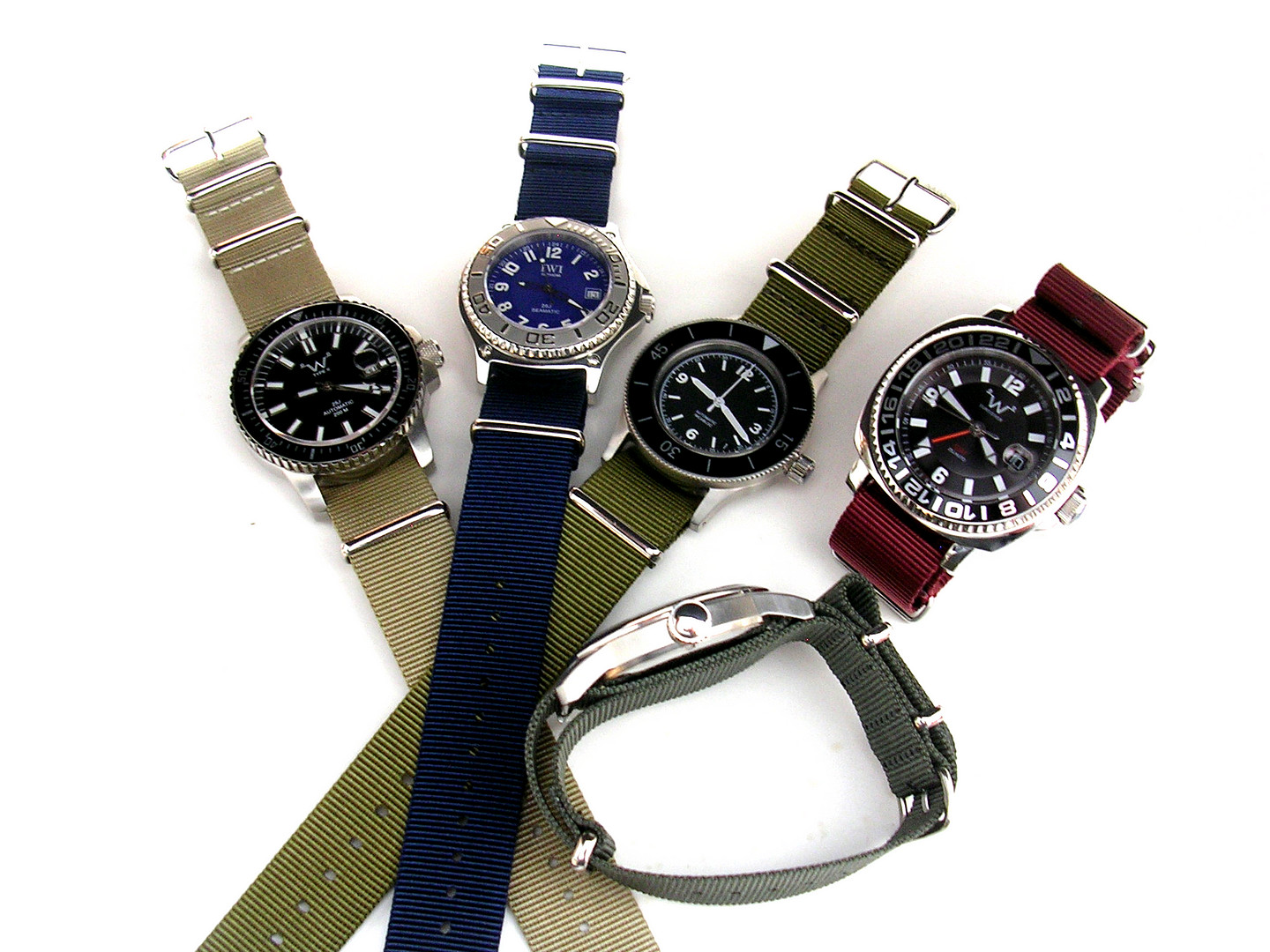 NATO ® strap watch band G10 nylon Military RAF stitch bond replacement IW SUISSE