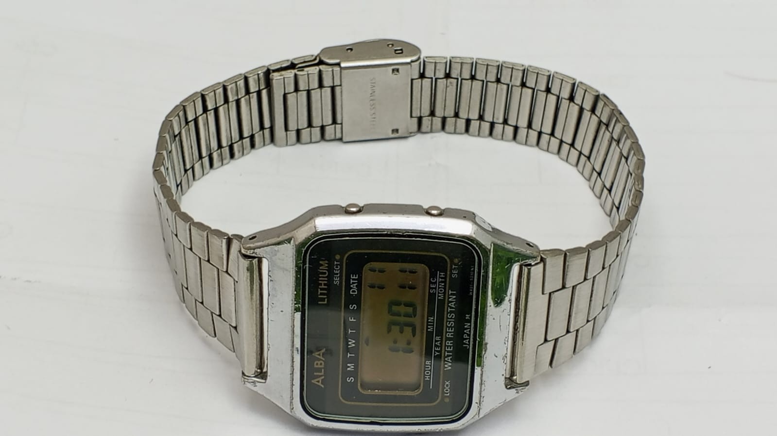 Alba Lithium W401-5050 A0 Quartz Digital Vintage Men’s Watch