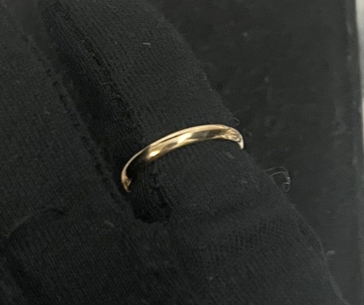 Elegant 10k Gold Filled ring Sz 6 Plain Wedding Band 2.9mm gf Victorian CLEAN