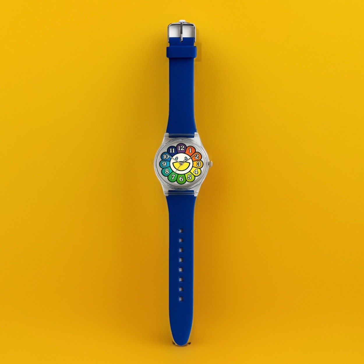 TAKASHI MURAKAMI Yayoi Kusama Flower Rainbow MOMA NY Art Wrist Watch Wristwatch