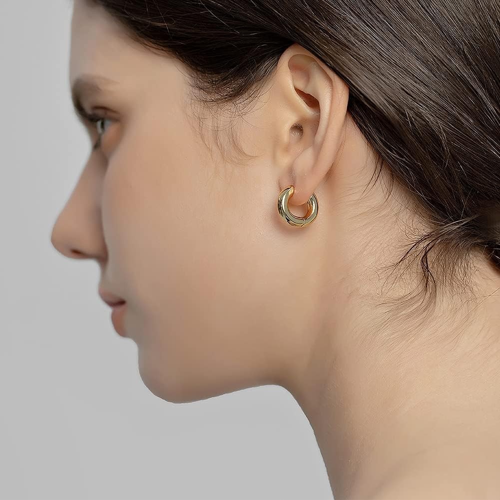 Fashion-Forward Gold Hoop Earrings for Sensitive Skin – 30 Days Guarantee