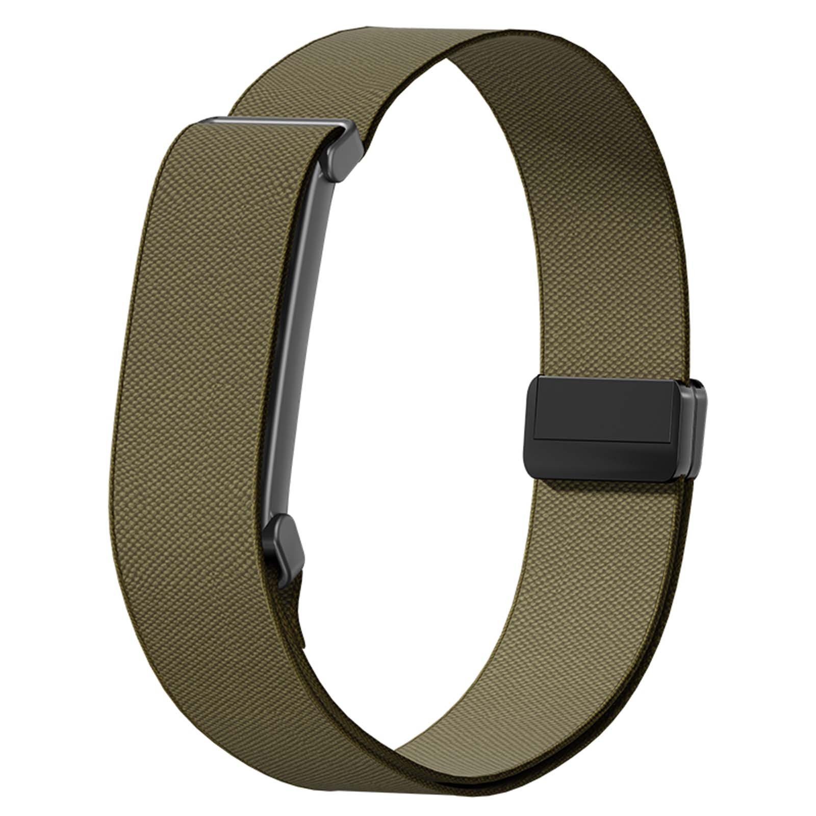 For Google Fitbit Air Elastic Nylon Adjustable Arm-band Strap W/ Magnetic Snap