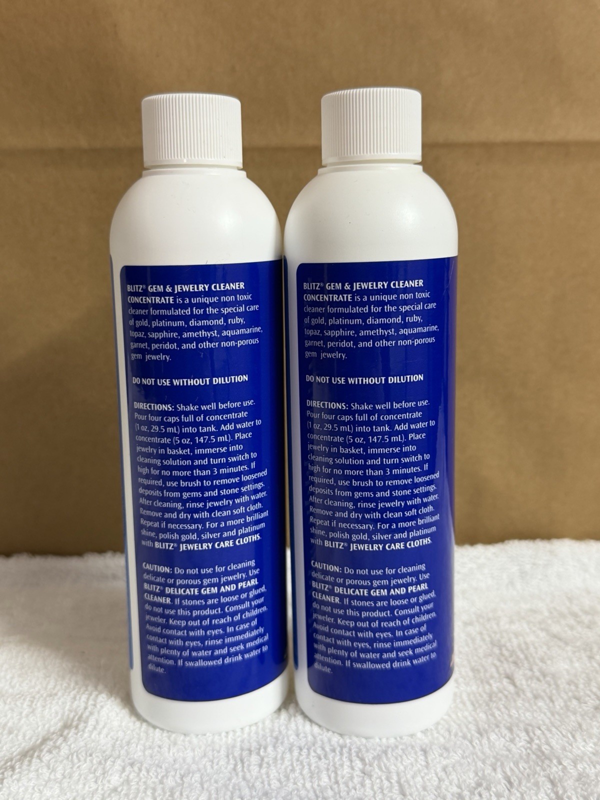 Blitz Gem & Jewelry Cleaner Concentrate 8 fl oz 400 BOTTLES WHOLESALE