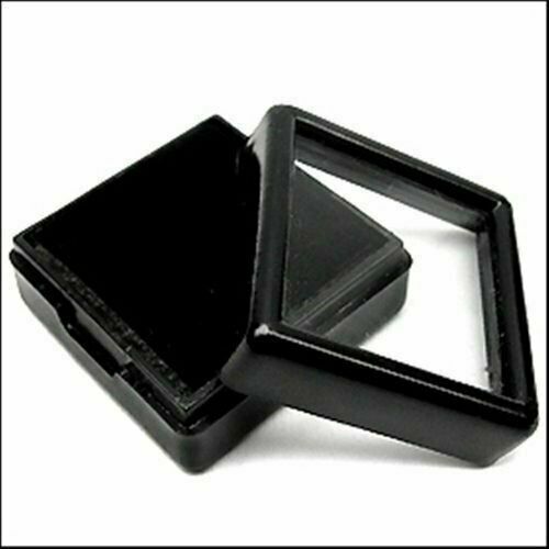 40 Peices 3 x 3 Cm Black Gem Display plastic box Storage for Gems / Diamonds