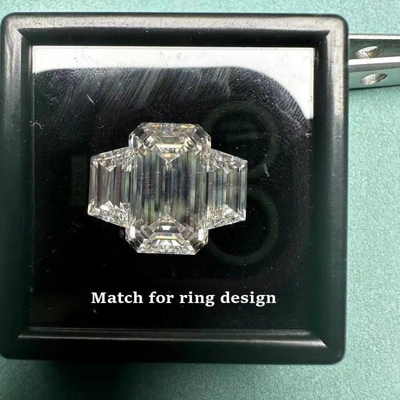 Factory Directly Rare Trapezoid Cut D Color Moissanite Loose GRA for DIY Jewelry