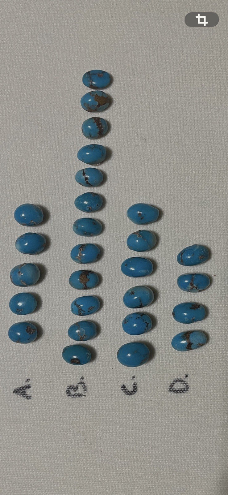 Beautiful Egyptian Turquoise Cabs. See description for pricing.