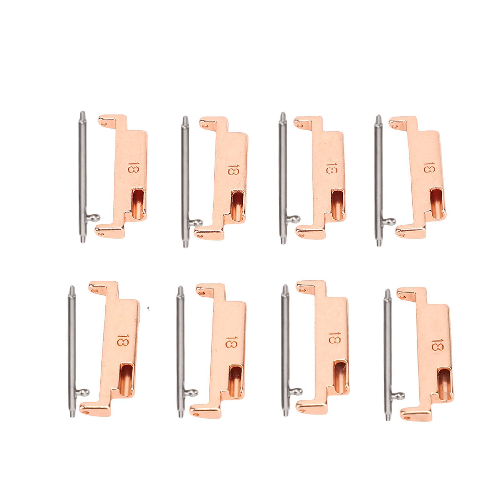 4 Pairs Band Adapters And Lugs Metal Connection Adapter For 18-22mm Watch Strap