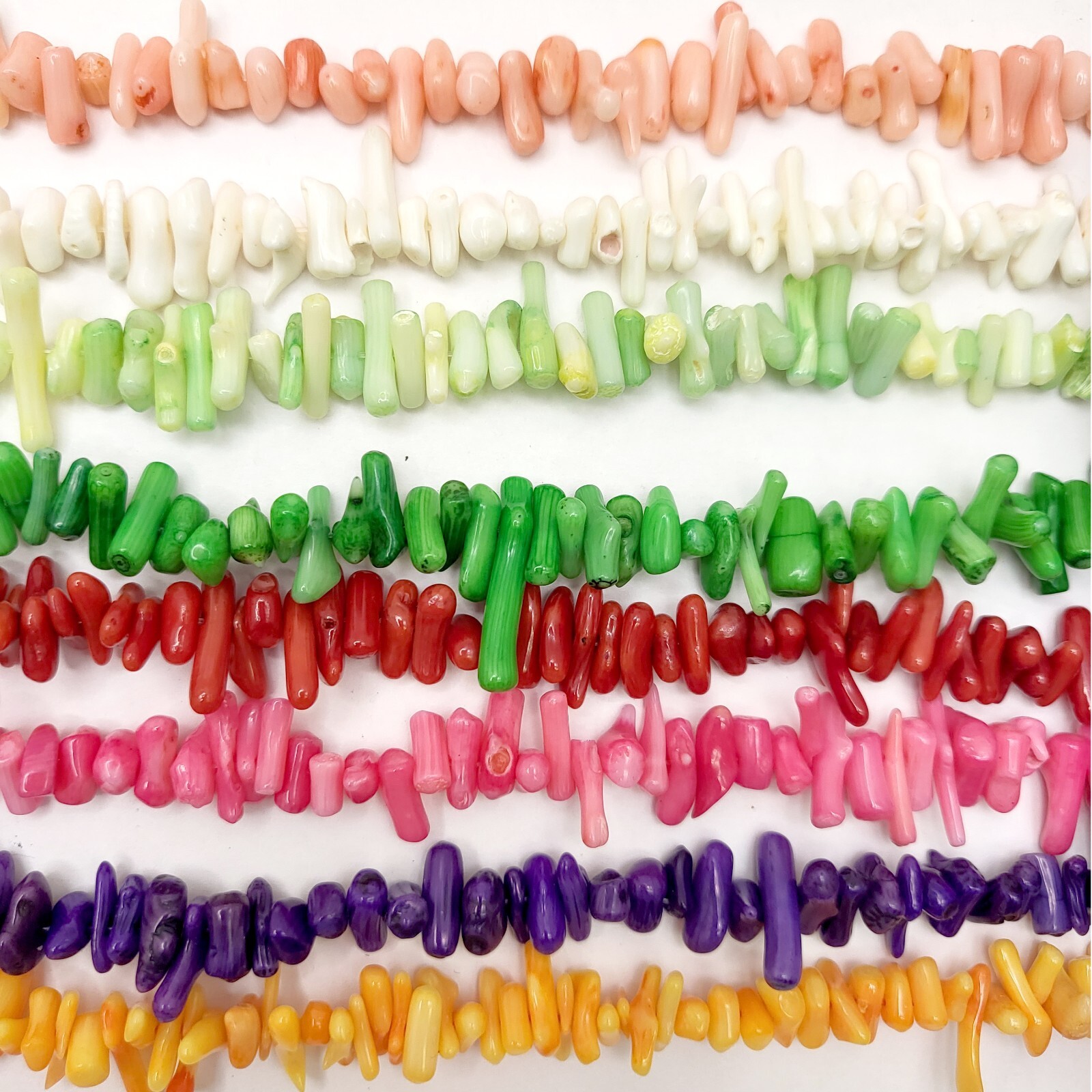 Bamboo Coral Medium Stick Beads 5-15mm 15″ Jewelry Supplies Nugget Branch Beads