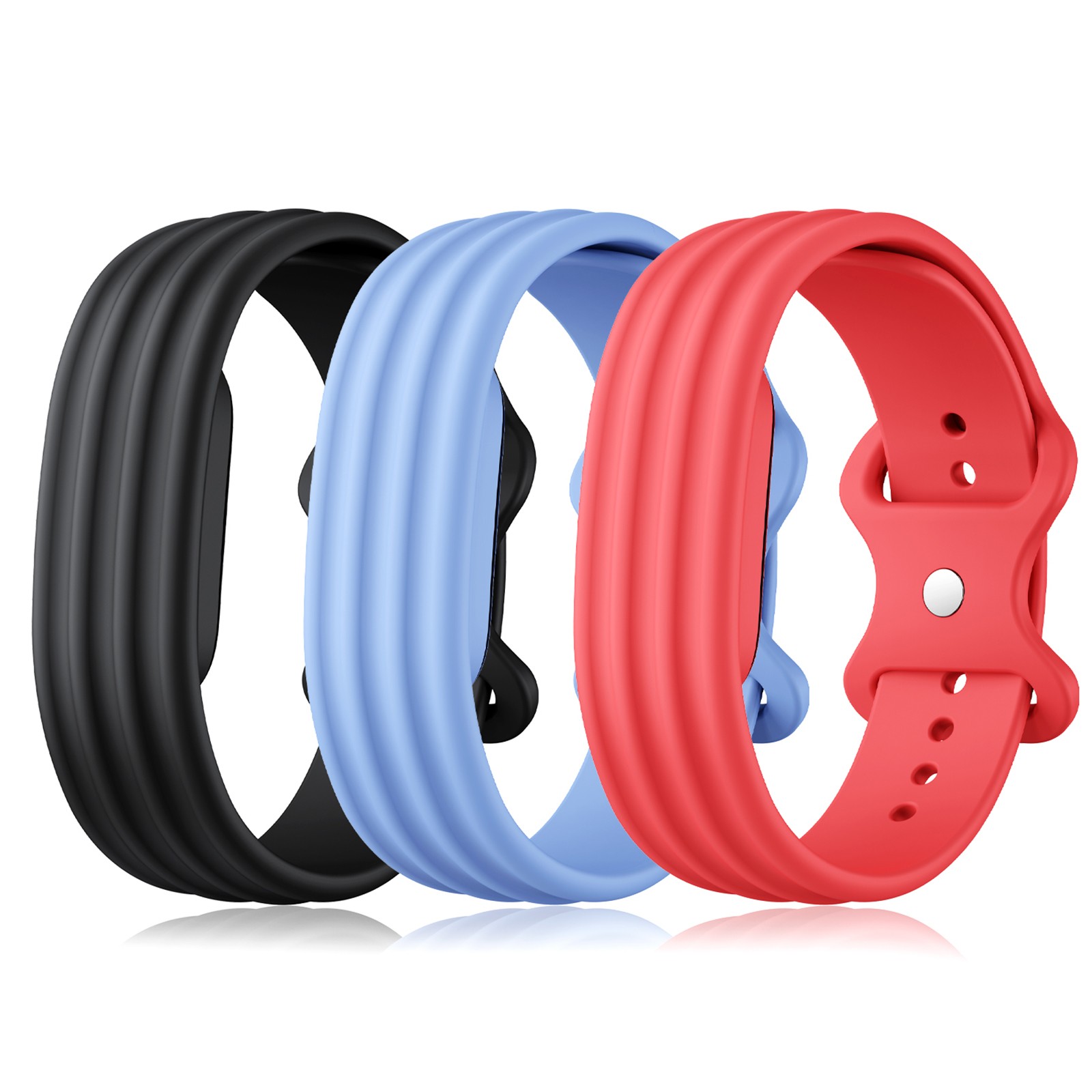 For Google Fitbit Air 2026 Adjustable Soft Silicone Band Sports Strap Wristband