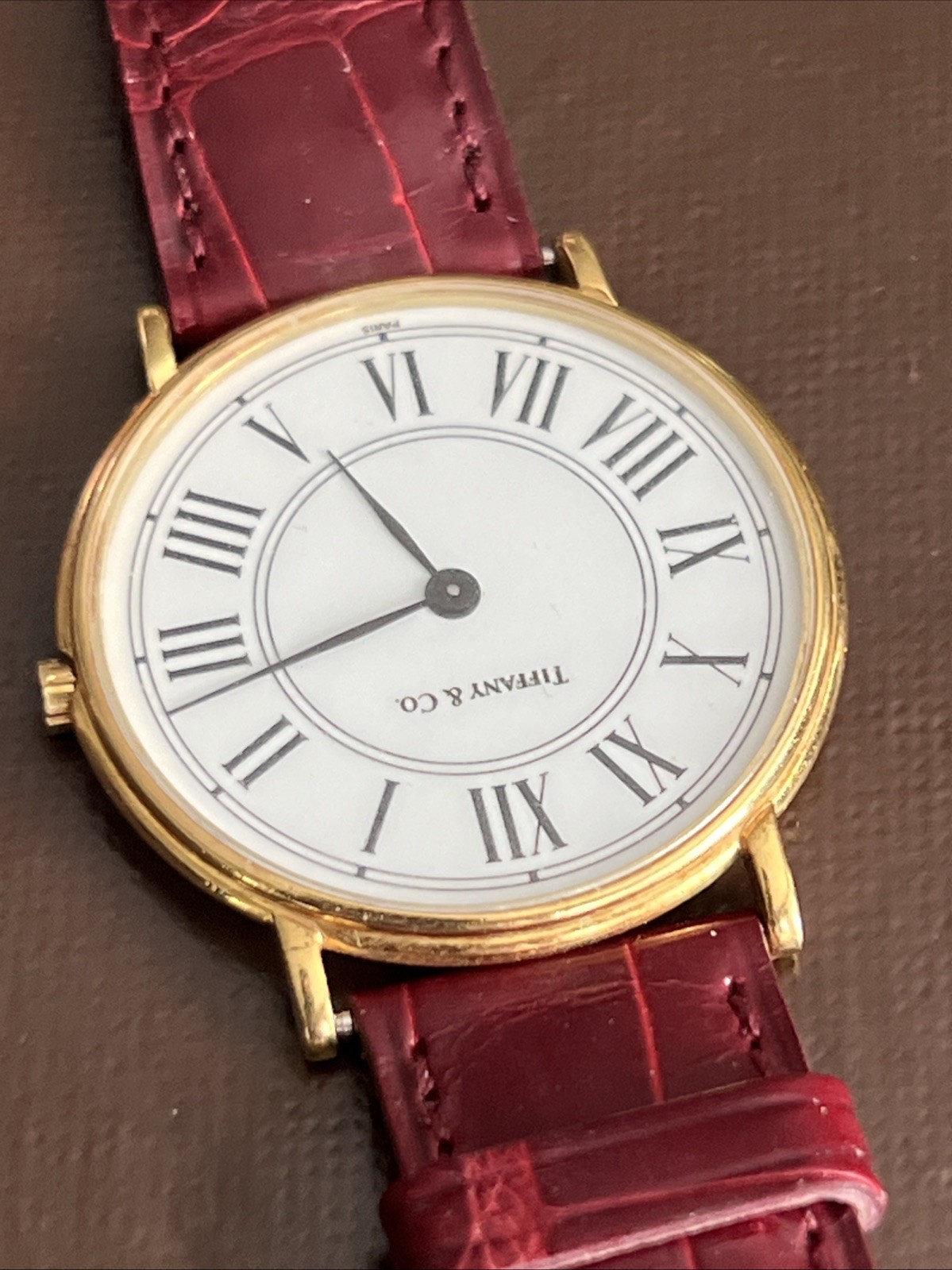 Tiffany and Co. 18K yellow gold wristwatch – Camille Fournet Paris Watch Strap