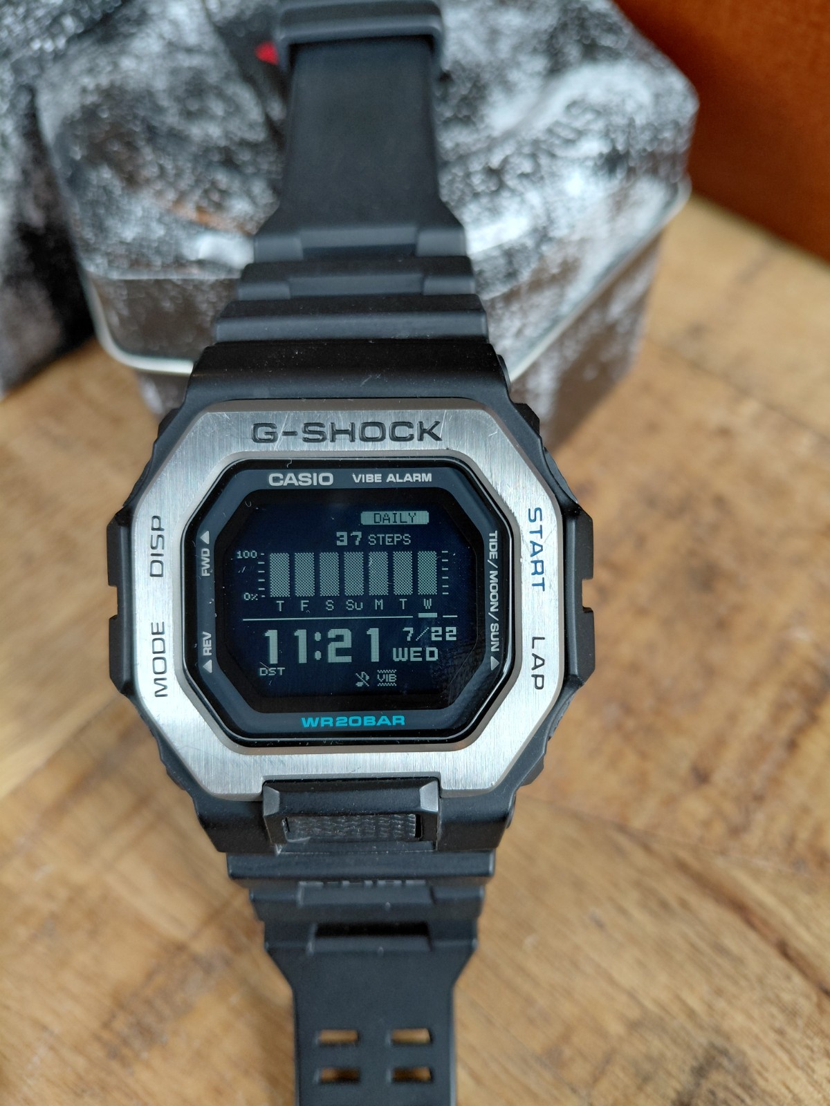 Casio G-SHOCK GBX-100-1CR G-lide Stainless Steel Bezel