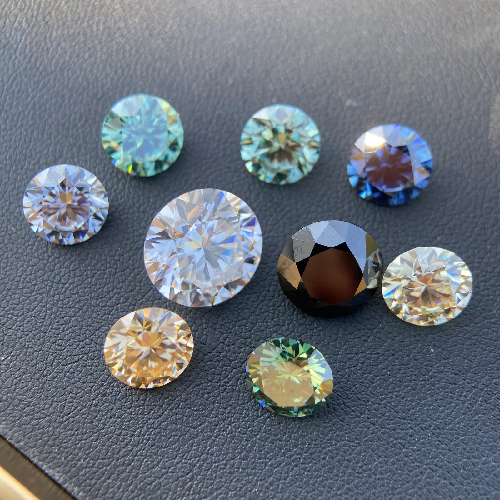 GRA Certified Loose Moissanite Stones D Colorful VVS1 All Sizes