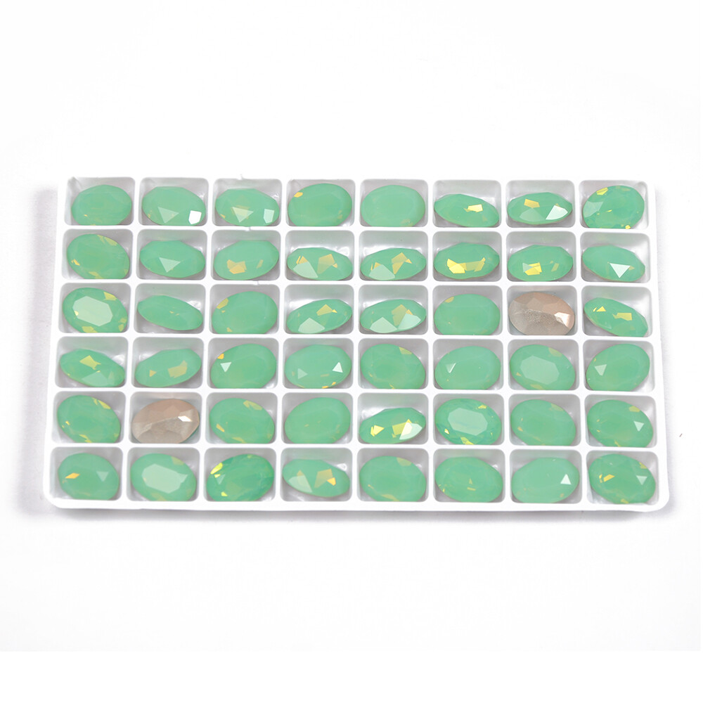 Colorful Oval Glass Rhinestone Crystal Strass Zircon Artificial Gemstone Jewelry