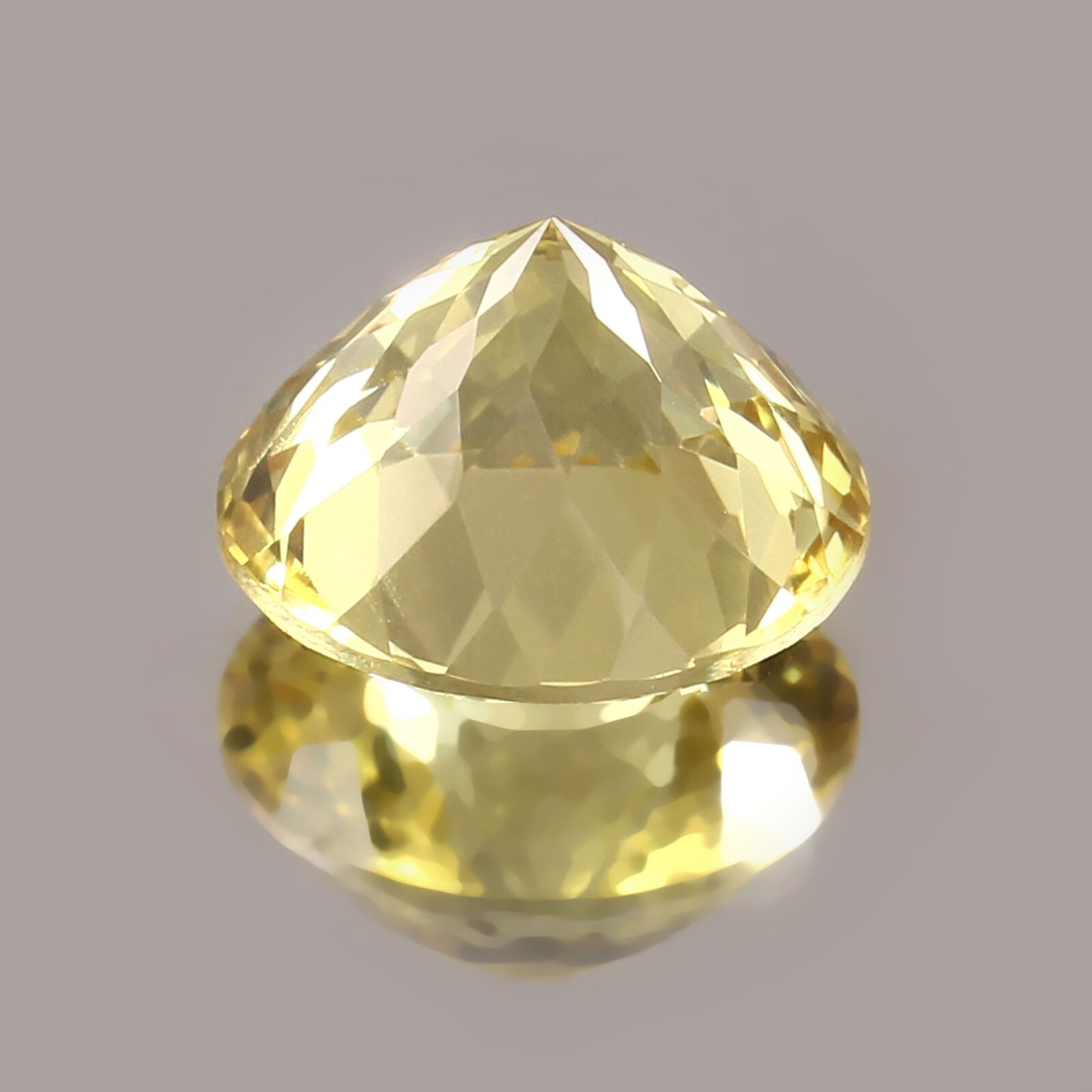 AAA Wonderfull Natural Ceylon Yellow Sapphire Loose Round Gemstone Cut 14×14 MM