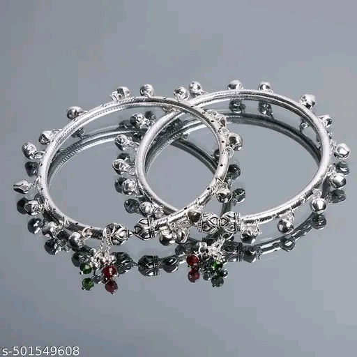 Indian Bollywood Traditional Silver Plated Anklet Fashion Jewellery