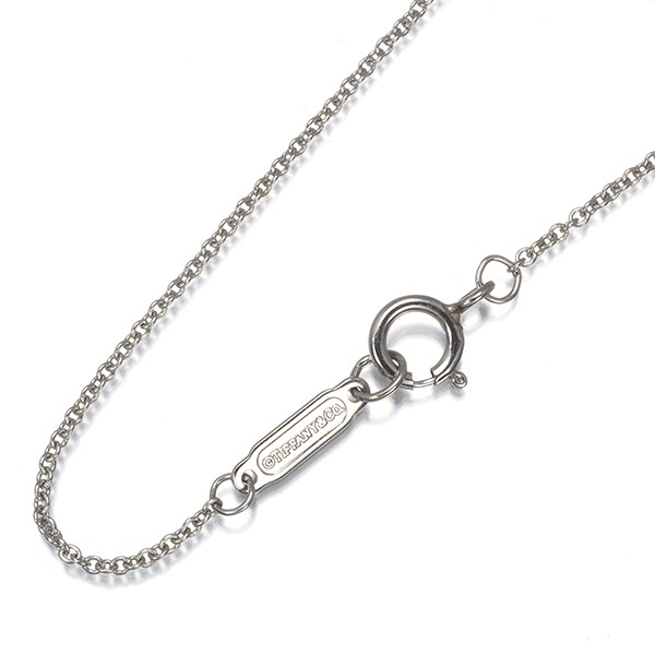 Auth Tiffany&Co. Chain Necklace 40cm 950 Platinum