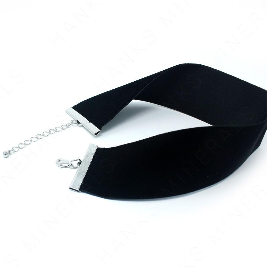 1.5″ Inch Wide Velvet Choker Collar Black Necklace 90s Adjustable