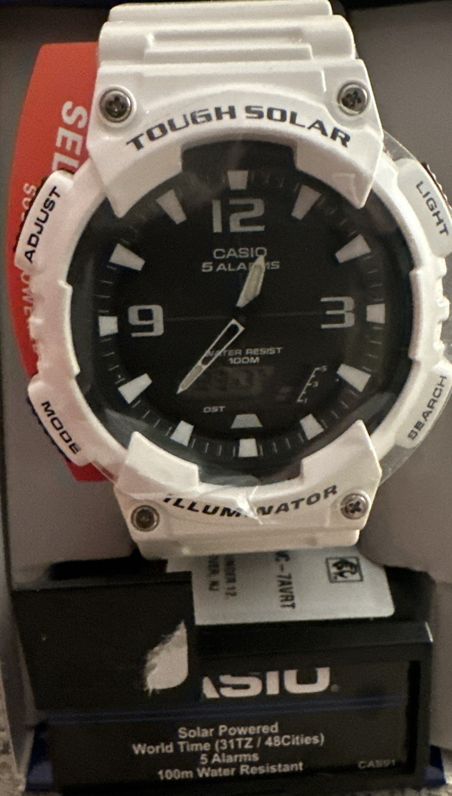 Casio ANA-Digi AQ-S810WC-1AV Tough Solar Powered Men’s Wrist Watch Black&Silver.