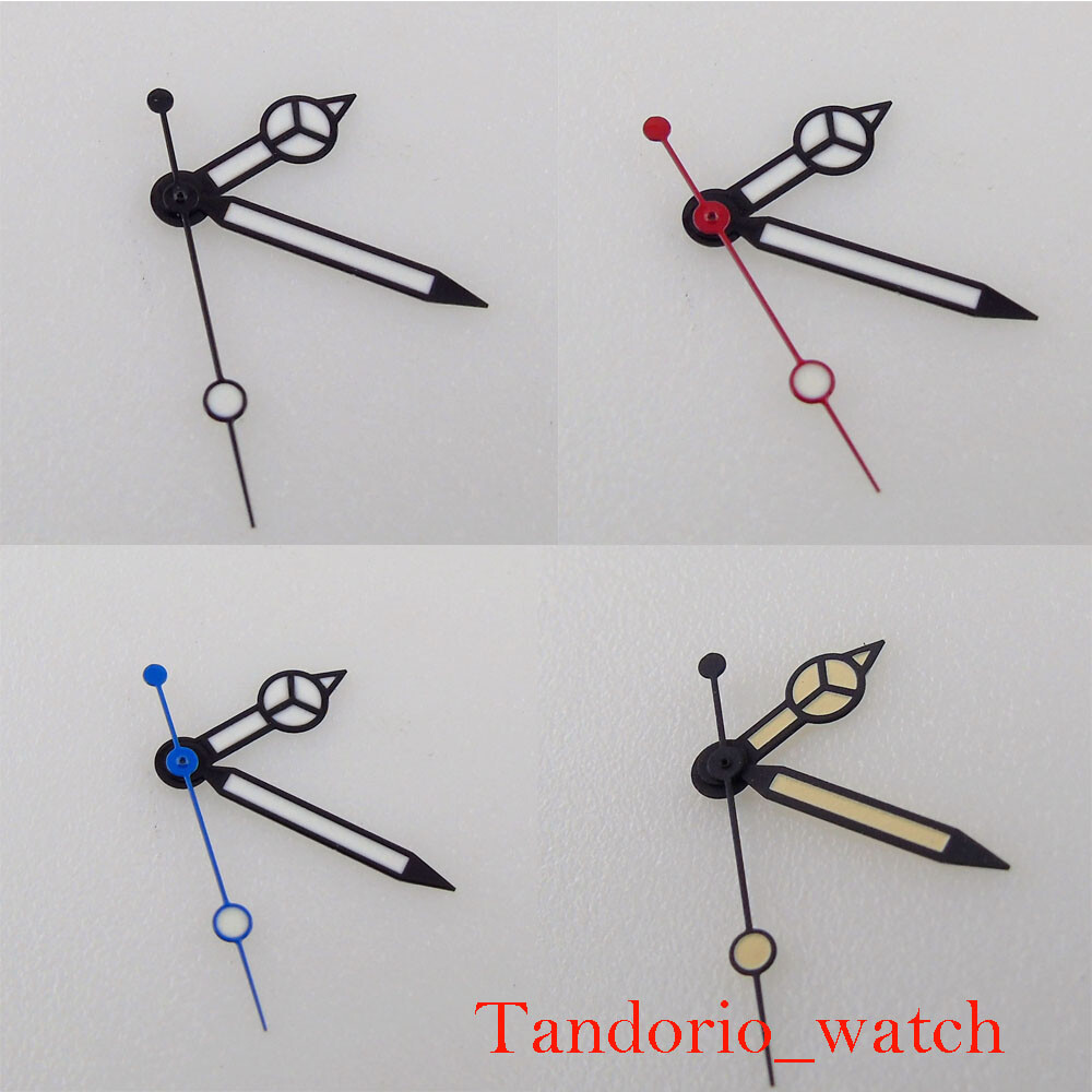 Black Watch Hand Set For NH35 NH36 7S26 ETA2836 2824 Automatic Movement Luminous