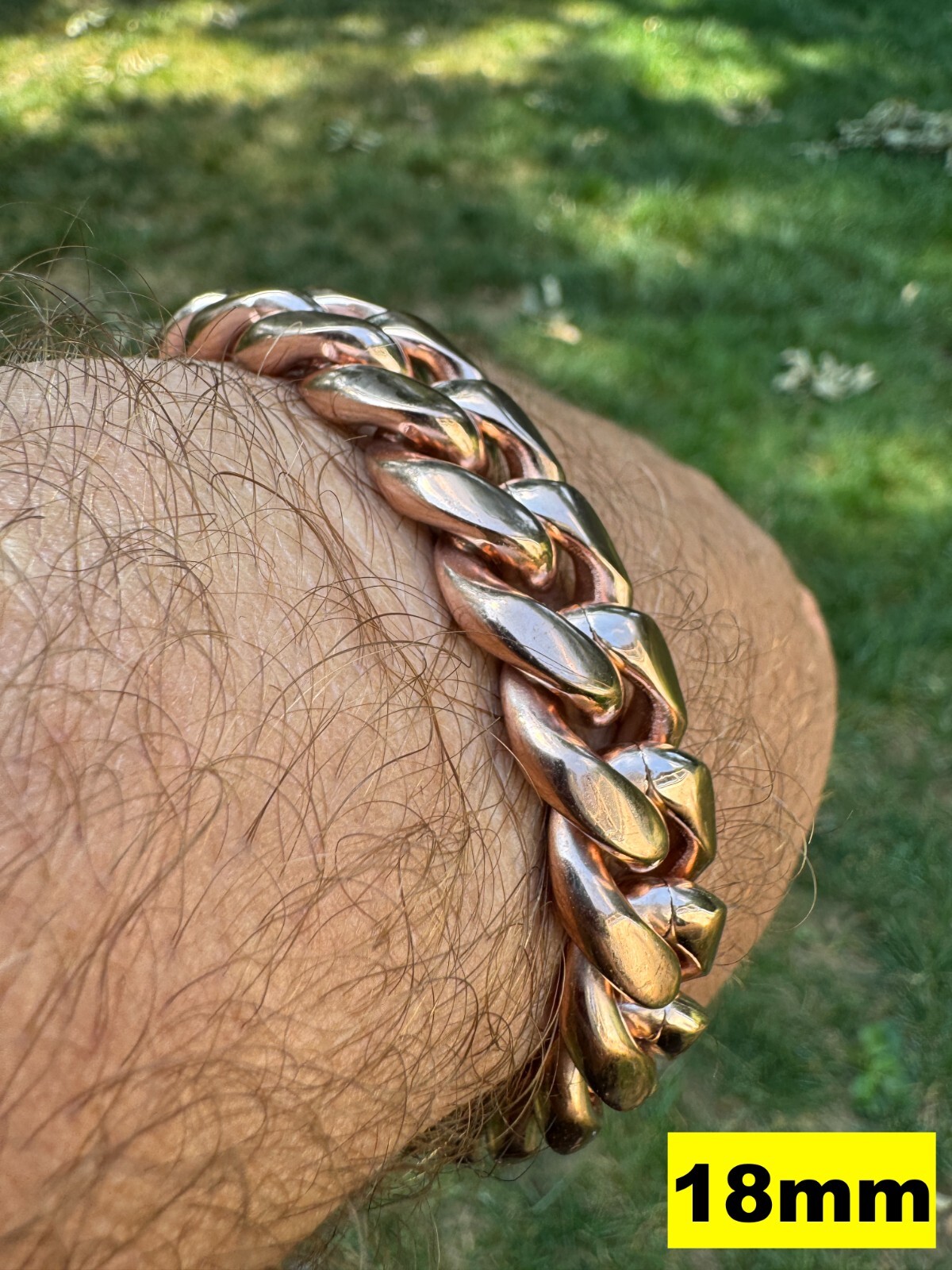 Miami Cuban Link Bracelet Rose Gold Plated Stainless Steel 4-18mm