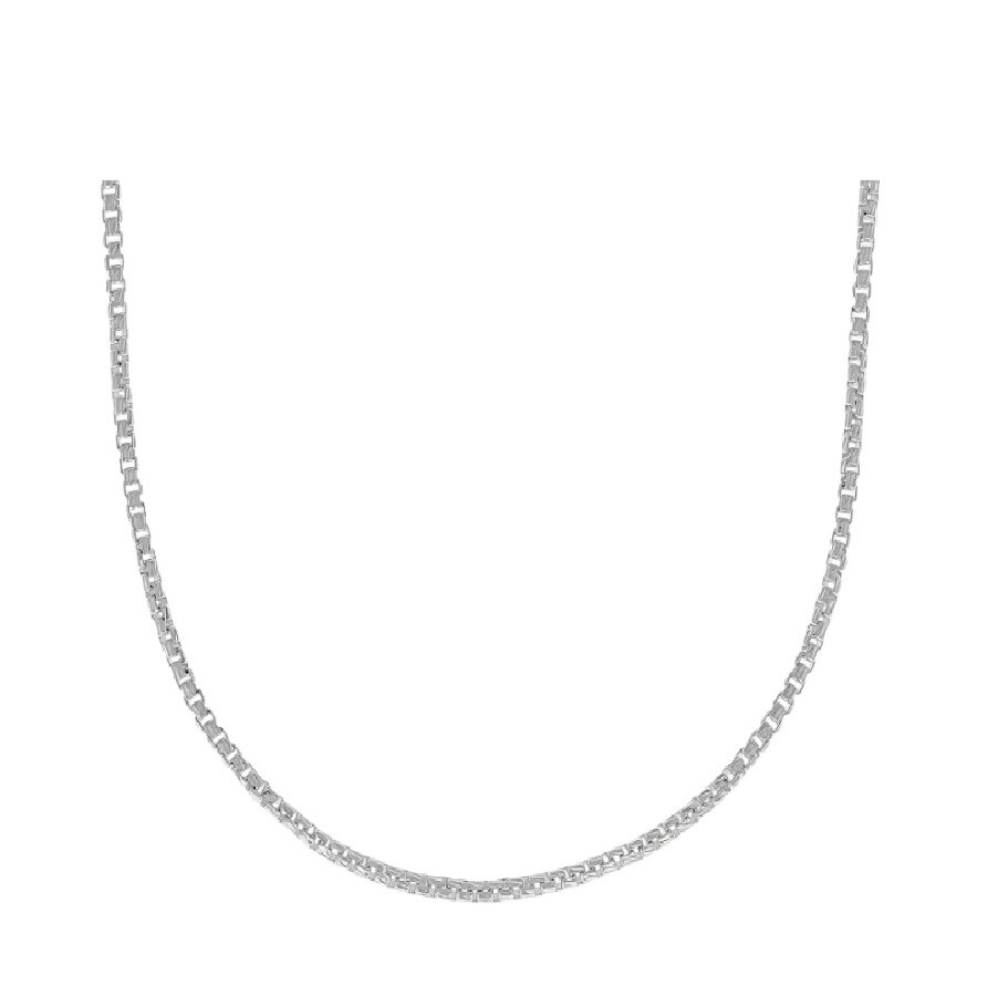 Men &Women’s Genuine 925 Sterling Silver Tarnish-Free Classic Box Chain Necklace