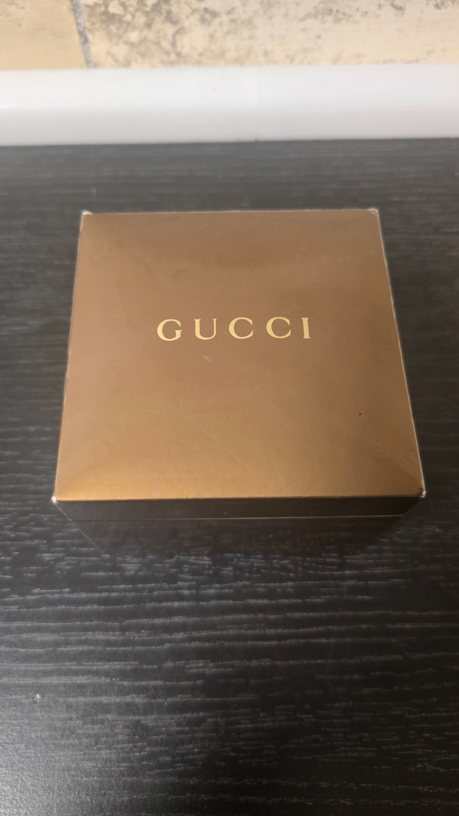 Gucci Small Accessory Box – Authentic 4×4 Designer Packaging – Brown