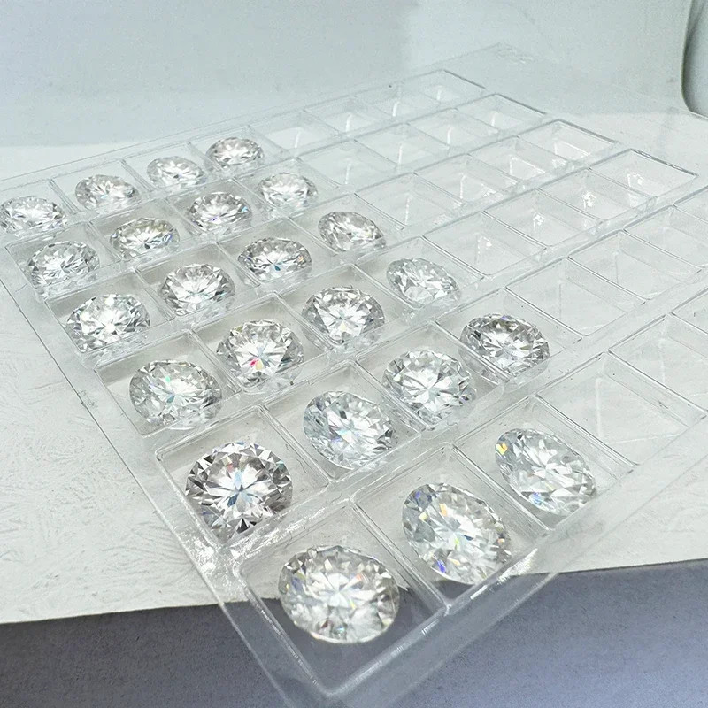 GRA Certified Loose Moissanite Round Stones D VVS1 All Sizes Wholesale Price