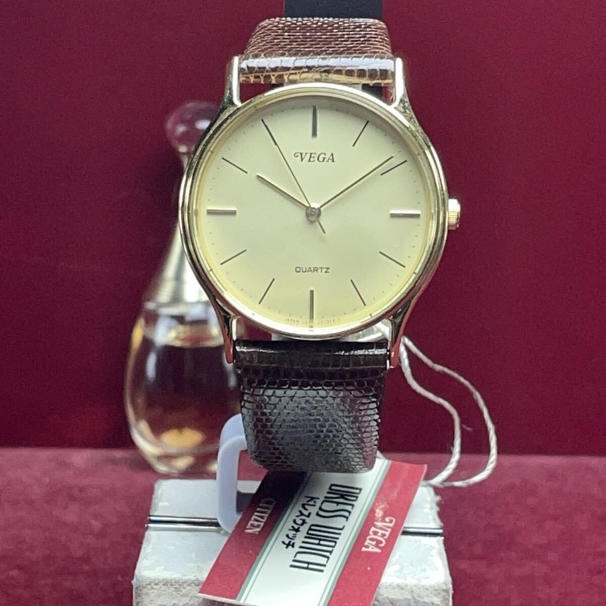 with Tag CITIZEN Vega Dress Watch Vintage Antique QUARTZ Working Item