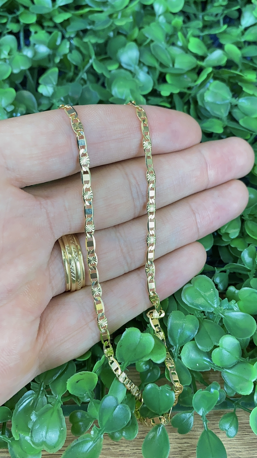 Minimalist Fashion Diamond Cut Valentino Chain Necklace for Womens 3.2mm Gifts