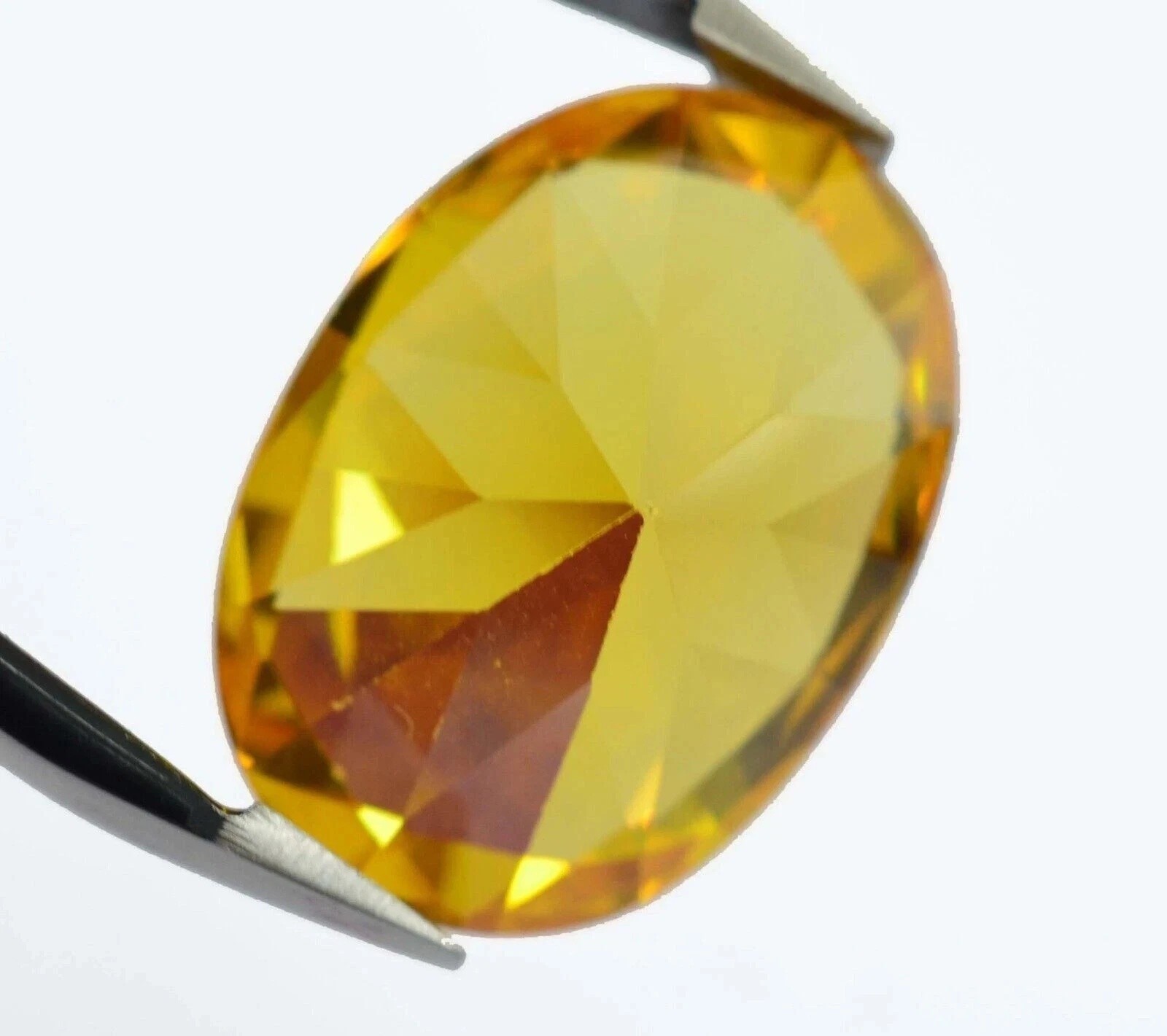 Yellow Sapphire Oval Cut 10.65 Ct Sri Lanka Lab-Created Certified Loose Gemstone