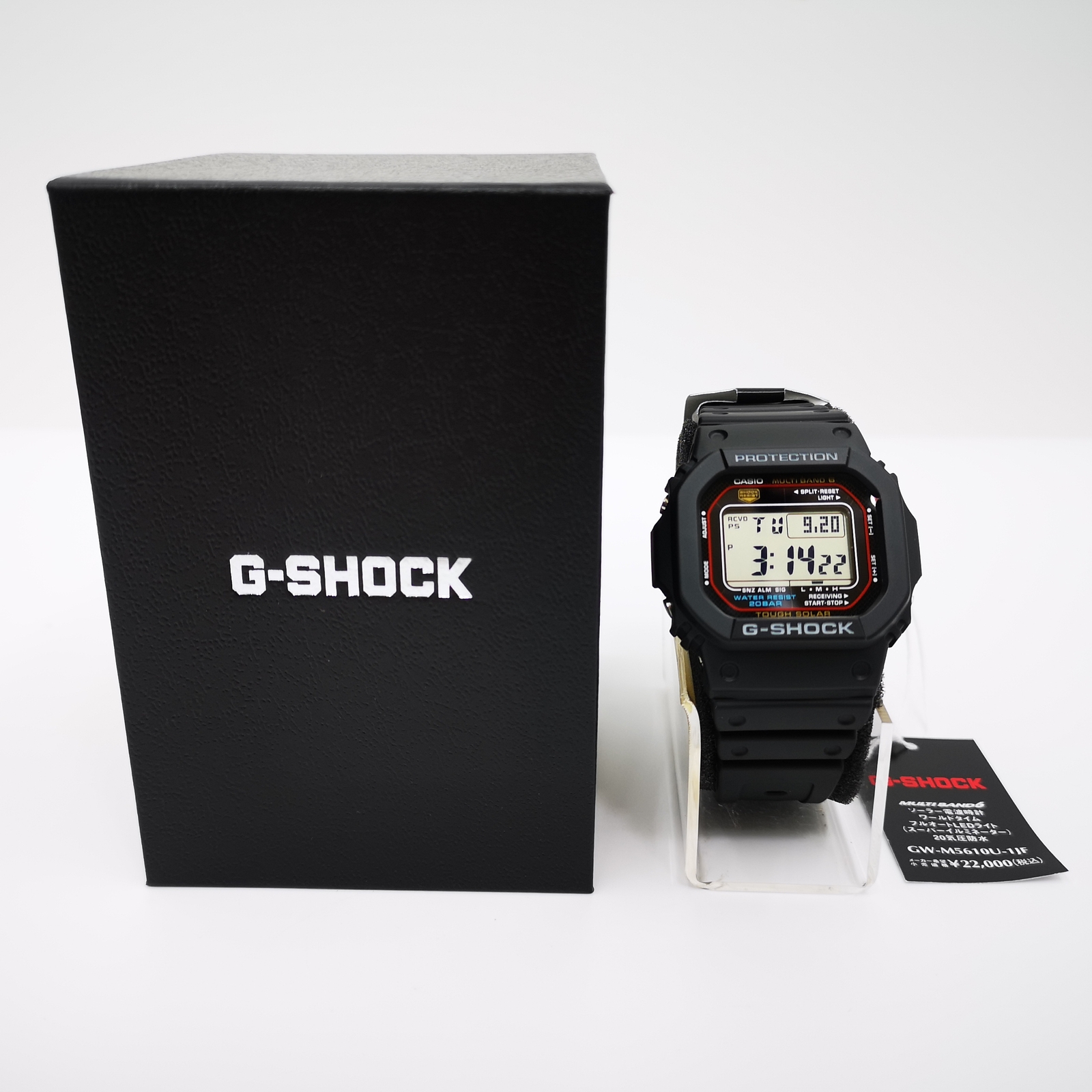 CASIO G-SHOCK GW-M5610U-1JF Black Red Waterproof Solar Men’s Watch New in Box