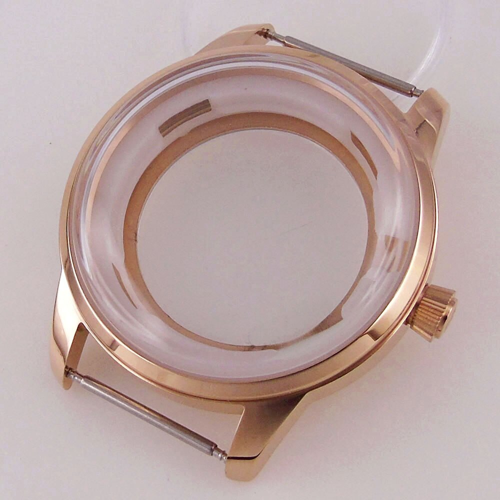 40mm Polish Silver Watch Case Bracelet Fit NH35 NH36 NH38 Black White 35mm Dial